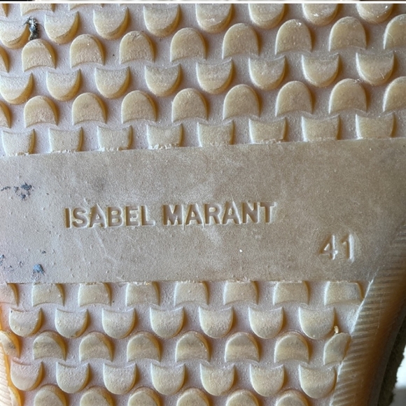 Isabel Marant Baelay booties ankle slouchy vibe boots Taupe perforated l… - Picture 8 of 9